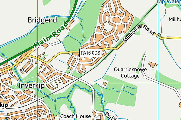 PA16 0DS map - OS VectorMap District (Ordnance Survey) PA16 0DS map - OS VectorMap District (Ordnance Survey)