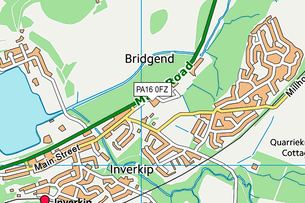PA16 0FZ map - OS VectorMap District (Ordnance Survey) PA16 0FZ map - OS VectorMap District (Ordnance Survey)