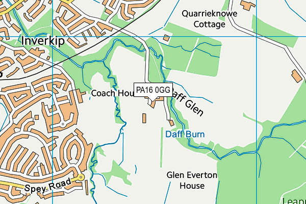PA16 0GG map - OS VectorMap District (Ordnance Survey) PA16 0GG map - OS VectorMap District (Ordnance Survey)