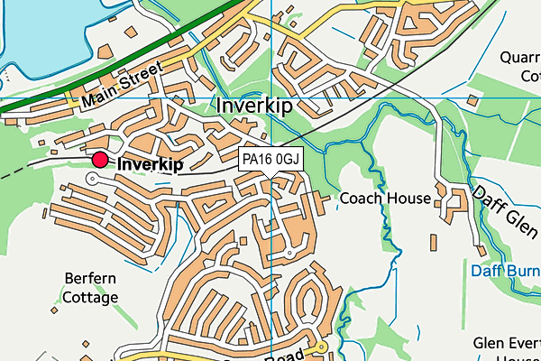 PA16 0GJ map - OS VectorMap District (Ordnance Survey) PA16 0GJ map - OS VectorMap District (Ordnance Survey)