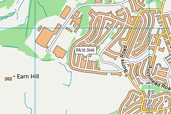 PA16 0HA map - OS VectorMap District (Ordnance Survey) PA16 0HA map - OS VectorMap District (Ordnance Survey)