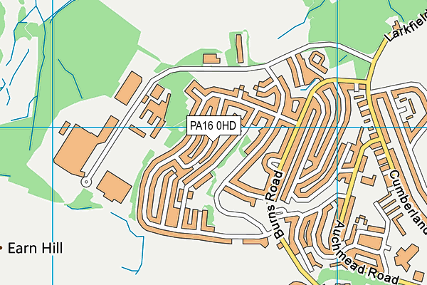 PA16 0HD map - OS VectorMap District (Ordnance Survey) PA16 0HD map - OS VectorMap District (Ordnance Survey)