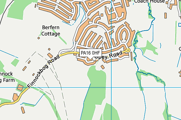 PA16 0HF map - OS VectorMap District (Ordnance Survey) PA16 0HF map - OS VectorMap District (Ordnance Survey)
