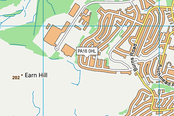 PA16 0HL map - OS VectorMap District (Ordnance Survey) PA16 0HL map - OS VectorMap District (Ordnance Survey)