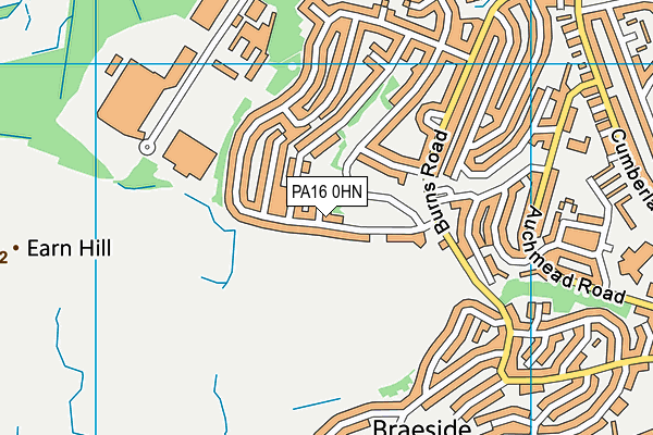 PA16 0HN map - OS VectorMap District (Ordnance Survey) PA16 0HN map - OS VectorMap District (Ordnance Survey)