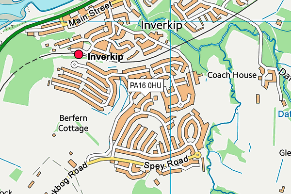 PA16 0HU map - OS VectorMap District (Ordnance Survey) PA16 0HU map - OS VectorMap District (Ordnance Survey)