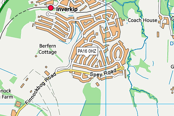 PA16 0HZ map - OS VectorMap District (Ordnance Survey) PA16 0HZ map - OS VectorMap District (Ordnance Survey)
