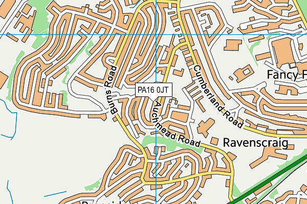 PA16 0JT map - OS VectorMap District (Ordnance Survey) PA16 0JT map - OS VectorMap District (Ordnance Survey)