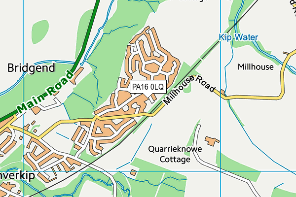 PA16 0LQ map - OS VectorMap District (Ordnance Survey) PA16 0LQ map - OS VectorMap District (Ordnance Survey)