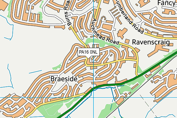 PA16 0NL map - OS VectorMap District (Ordnance Survey) PA16 0NL map - OS VectorMap District (Ordnance Survey)