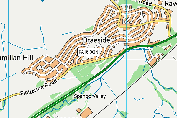 PA16 0QN map - OS VectorMap District (Ordnance Survey) PA16 0QN map - OS VectorMap District (Ordnance Survey)