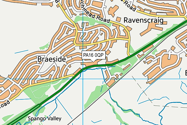 PA16 0QP map - OS VectorMap District (Ordnance Survey) PA16 0QP map - OS VectorMap District (Ordnance Survey)