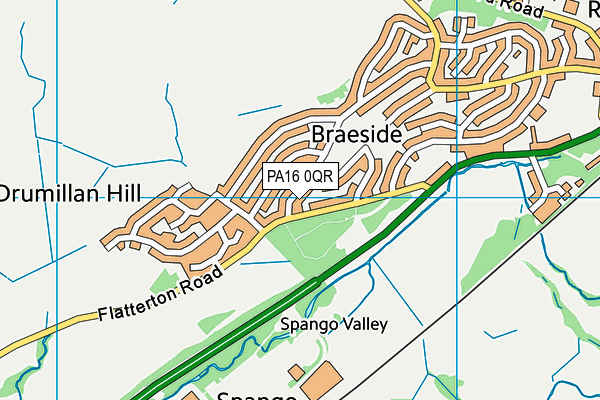 PA16 0QR map - OS VectorMap District (Ordnance Survey) PA16 0QR map - OS VectorMap District (Ordnance Survey)