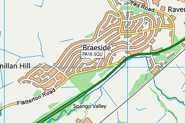 PA16 0QU map - OS VectorMap District (Ordnance Survey) PA16 0QU map - OS VectorMap District (Ordnance Survey)