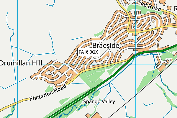 PA16 0QX map - OS VectorMap District (Ordnance Survey) PA16 0QX map - OS VectorMap District (Ordnance Survey)