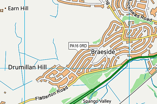 PA16 0RD map - OS VectorMap District (Ordnance Survey) PA16 0RD map - OS VectorMap District (Ordnance Survey)