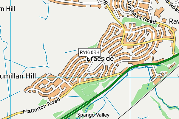 PA16 0RH map - OS VectorMap District (Ordnance Survey) PA16 0RH map - OS VectorMap District (Ordnance Survey)