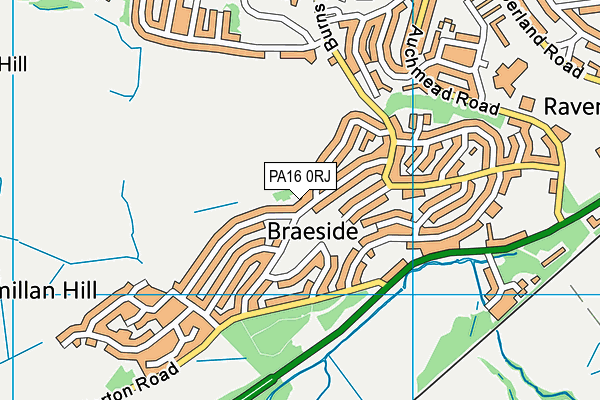 PA16 0RJ map - OS VectorMap District (Ordnance Survey) PA16 0RJ map - OS VectorMap District (Ordnance Survey)