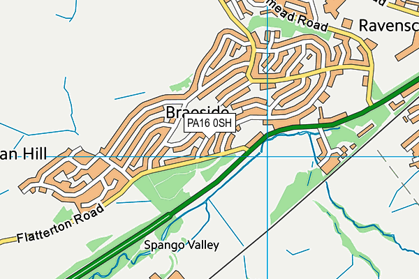 PA16 0SH map - OS VectorMap District (Ordnance Survey) PA16 0SH map - OS VectorMap District (Ordnance Survey)