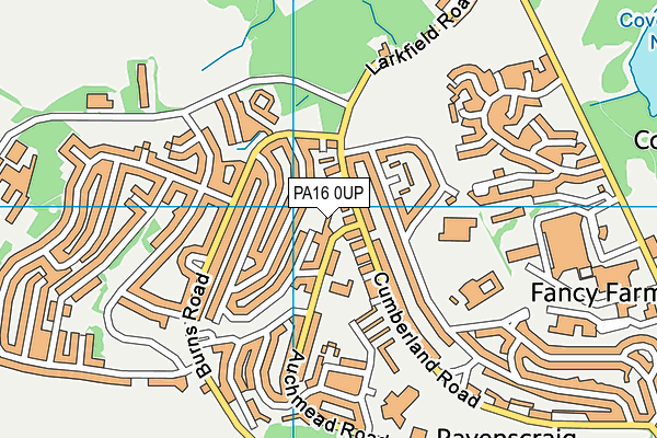 PA16 0UP map - OS VectorMap District (Ordnance Survey) PA16 0UP map - OS VectorMap District (Ordnance Survey)