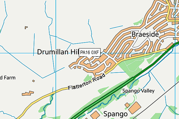 PA16 0XF map - OS VectorMap District (Ordnance Survey) PA16 0XF map - OS VectorMap District (Ordnance Survey)