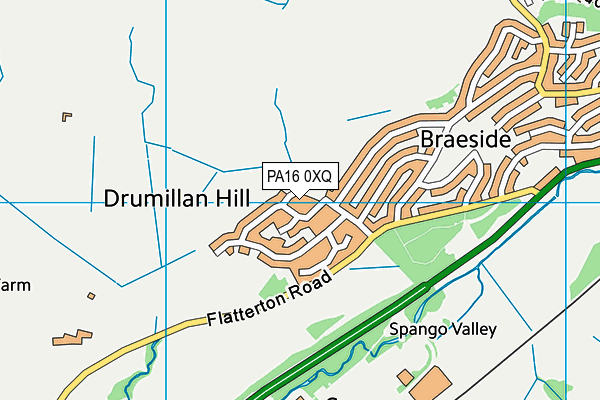 PA16 0XQ map - OS VectorMap District (Ordnance Survey) PA16 0XQ map - OS VectorMap District (Ordnance Survey)