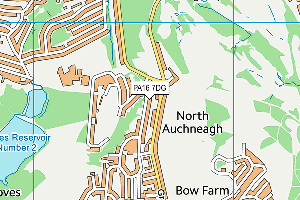 PA16 7DG map - OS VectorMap District (Ordnance Survey) PA16 7DG map - OS VectorMap District (Ordnance Survey)