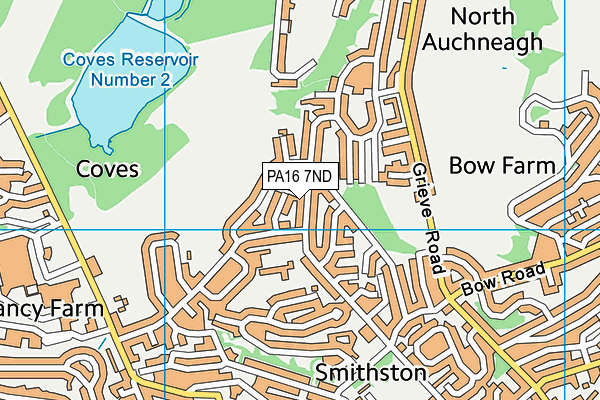 PA16 7ND map - OS VectorMap District (Ordnance Survey) PA16 7ND map - OS VectorMap District (Ordnance Survey)