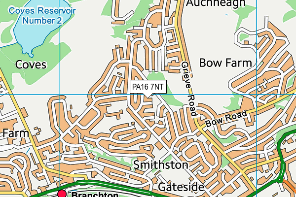 PA16 7NT map - OS VectorMap District (Ordnance Survey) PA16 7NT map - OS VectorMap District (Ordnance Survey)