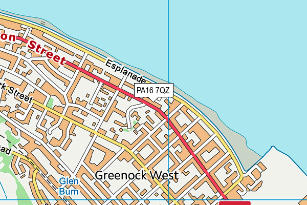 PA16 7QZ map - OS VectorMap District (Ordnance Survey) PA16 7QZ map - OS VectorMap District (Ordnance Survey)