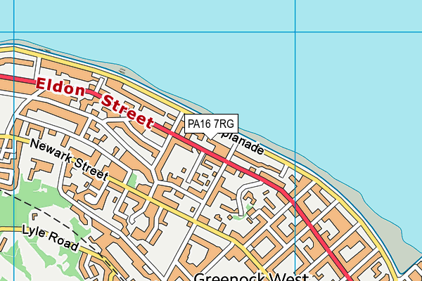 PA16 7RG map - OS VectorMap District (Ordnance Survey) PA16 7RG map - OS VectorMap District (Ordnance Survey)