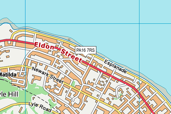 PA16 7RS map - OS VectorMap District (Ordnance Survey) PA16 7RS map - OS VectorMap District (Ordnance Survey)
