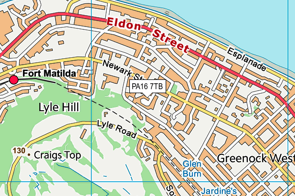PA16 7TB map - OS VectorMap District (Ordnance Survey) PA16 7TB map - OS VectorMap District (Ordnance Survey)
