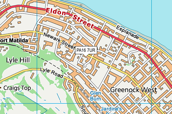PA16 7UR map - OS VectorMap District (Ordnance Survey) PA16 7UR map - OS VectorMap District (Ordnance Survey)