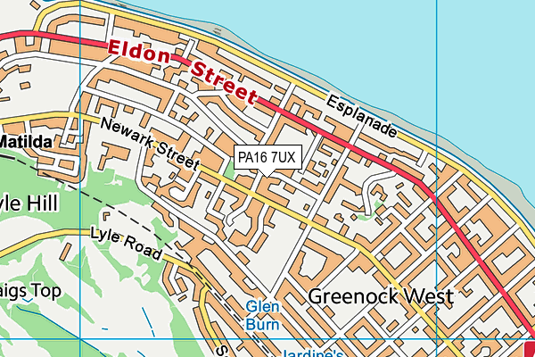 PA16 7UX map - OS VectorMap District (Ordnance Survey) PA16 7UX map - OS VectorMap District (Ordnance Survey)