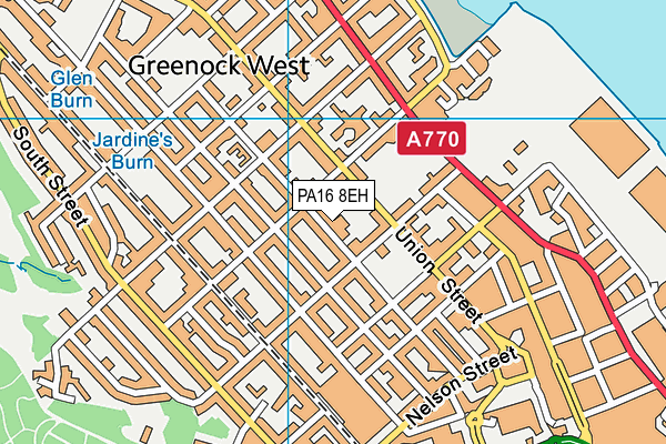 PA16 8EH map - OS VectorMap District (Ordnance Survey) PA16 8EH map - OS VectorMap District (Ordnance Survey)