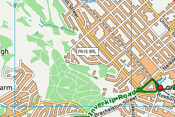PA16 8RL map - OS VectorMap District (Ordnance Survey) PA16 8RL map - OS VectorMap District (Ordnance Survey)