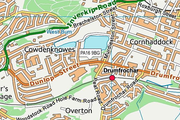 PA16 9BG map - OS VectorMap District (Ordnance Survey) PA16 9BG map - OS VectorMap District (Ordnance Survey)