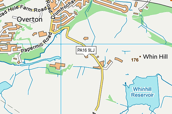 PA16 9LJ map - OS VectorMap District (Ordnance Survey) PA16 9LJ map - OS VectorMap District (Ordnance Survey)