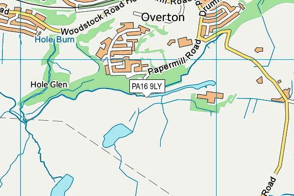 PA16 9LY map - OS VectorMap District (Ordnance Survey) PA16 9LY map - OS VectorMap District (Ordnance Survey)