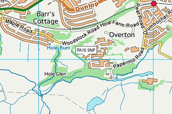 PA16 9NP map - OS VectorMap District (Ordnance Survey) PA16 9NP map - OS VectorMap District (Ordnance Survey)