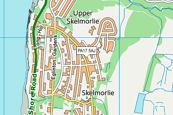 PA17 5AJ map - OS VectorMap District (Ordnance Survey) PA17 5AJ map - OS VectorMap District (Ordnance Survey)