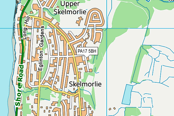 PA17 5BH map - OS VectorMap District (Ordnance Survey)