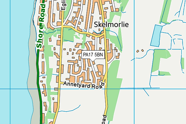 PA17 5BN map - OS VectorMap District (Ordnance Survey) PA17 5BN map - OS VectorMap District (Ordnance Survey)