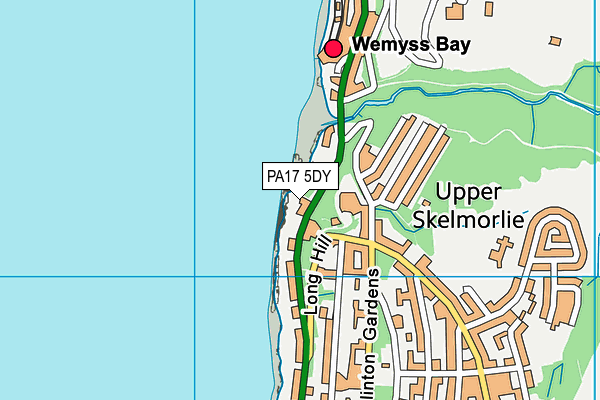 PA17 5DY map - OS VectorMap District (Ordnance Survey) PA17 5DY map - OS VectorMap District (Ordnance Survey)