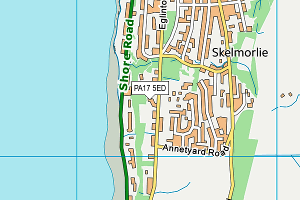 PA17 5ED map - OS VectorMap District (Ordnance Survey) PA17 5ED map - OS VectorMap District (Ordnance Survey)