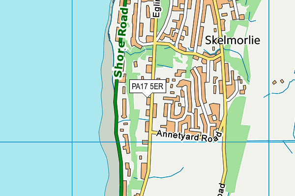 PA17 5ER map - OS VectorMap District (Ordnance Survey) PA17 5ER map - OS VectorMap District (Ordnance Survey)