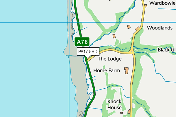 PA17 5HD map - OS VectorMap District (Ordnance Survey)