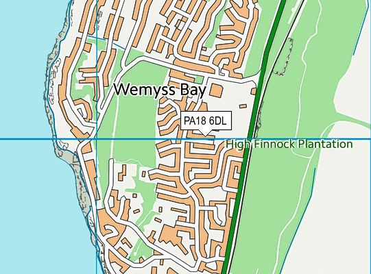 PA18 6DL map - OS VectorMap District (Ordnance Survey) PA18 6DL map - OS VectorMap District (Ordnance Survey)