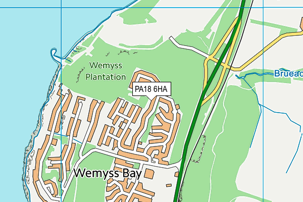 PA18 6HA map - OS VectorMap District (Ordnance Survey) PA18 6HA map - OS VectorMap District (Ordnance Survey)